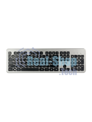 Комплект клавиатура+мышь Smartbuy 233375AG беспроводной, USB, 1600 DPI, серебристый
