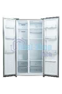 Холодильник Бирюса SBS 541 TWG текстурированное белое стекло двухкамерный 343/198 л морозилка слева, NoFrost, Side-by-side