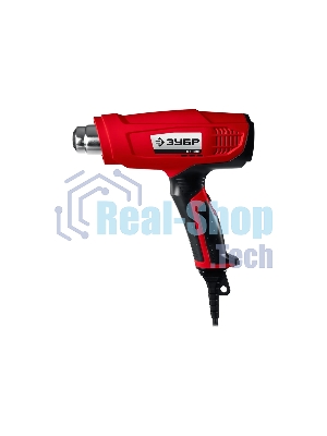 Фен технический Зубр ФТ-1600мастер. слюдяной изолятор насадки 2 режима 350град/350л/мин