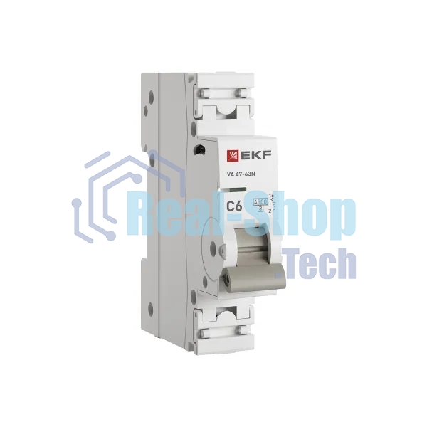 Выключатель автоматический 1п C 6А 4.5кА ВА 47-63N PROxima EKF M634106C