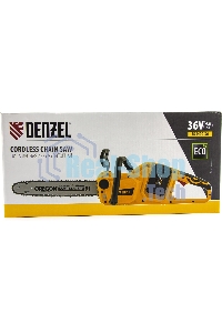 Цепная пила аккумуляторная бесщет. Denzel RCS400-36-0, Li-ion, 36 В, шина 400 мм