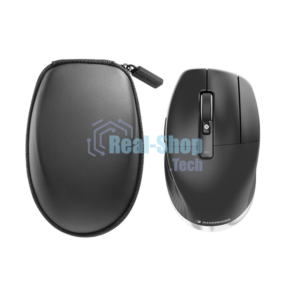 Мышь беспроводная/проводная 3Dconnexion CadMouse Pro Wireless, RTL, Right hand (341450) (3DX-700116) черный, 7200 dpi, радиоканал, Bluetooth, USB, кнопки - 7