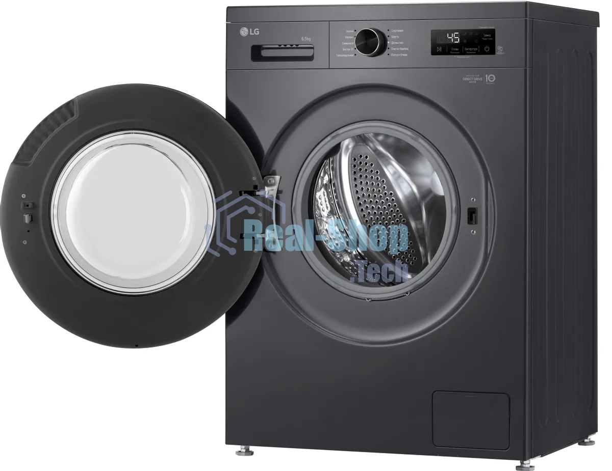 Стиральная машина LG F2Y1WS6J темно-серый, загрузка фронтальная 6,5 кг, 1200 об/мин., класс: A
