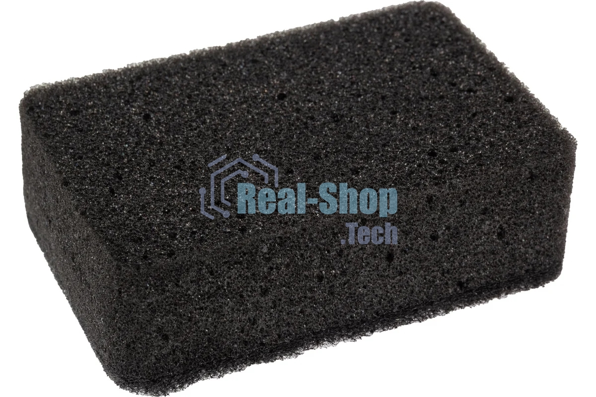 Губка для мытья посуды двухслойная прямоугольная KS-08 черный (107567)