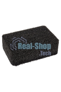 Губка для мытья посуды двухслойная прямоугольная KS-08 черный (107567)
