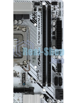 Материнская плата ASRock B760M-HDV/M.2, LGA 1700, Intel B760, 2xDDR5, 4xSATA, 2xM.2, 1xPCI-E 4.0 x16, 2xPCI-E x1, 1xDP, 1xHDMI, 1xVGA, 1x 2.5Gb LAN, 2xUSB-A 3.2 Gen 1, 3xUSB 2.0, 3x3.5 мм, 7.1, Micro-ATX