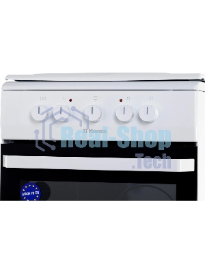 Плита электрическая Hansa FCEW53000 белый, конфорок 4 шт, духовка 68 л, 50 см x 85 см x 60 см