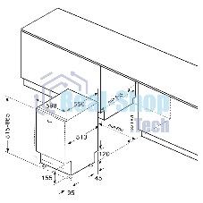 Встраиваемая посудомоечная машина KRONA AMMER 60 BI K, белый, 59.8 см, 12 компл., 57 дБ, класс A++