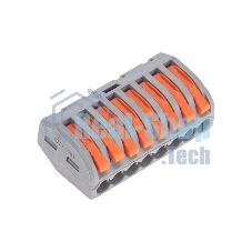 Универсальная клемма Rexant СМК 222-418, 8-проводная серая 0,08-2,5/4мм² (20 шт/уп)