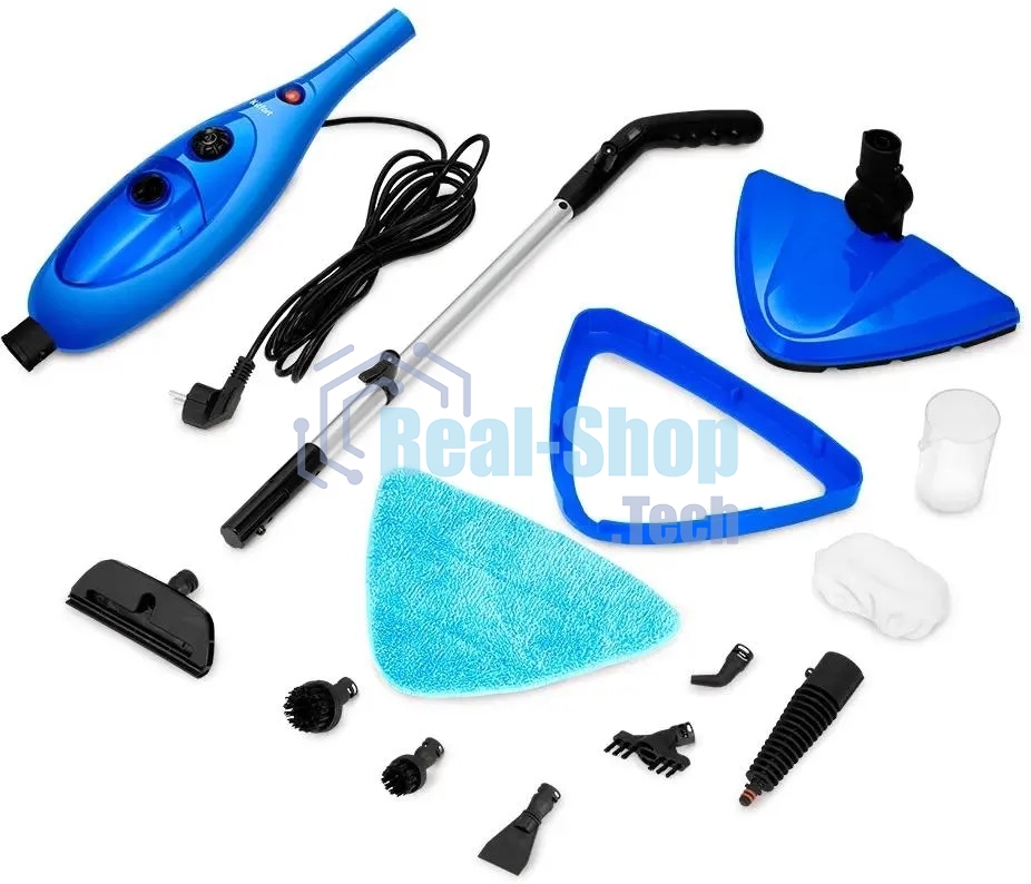 Швабра паровая Kitfort КТ-3927 синий/черный