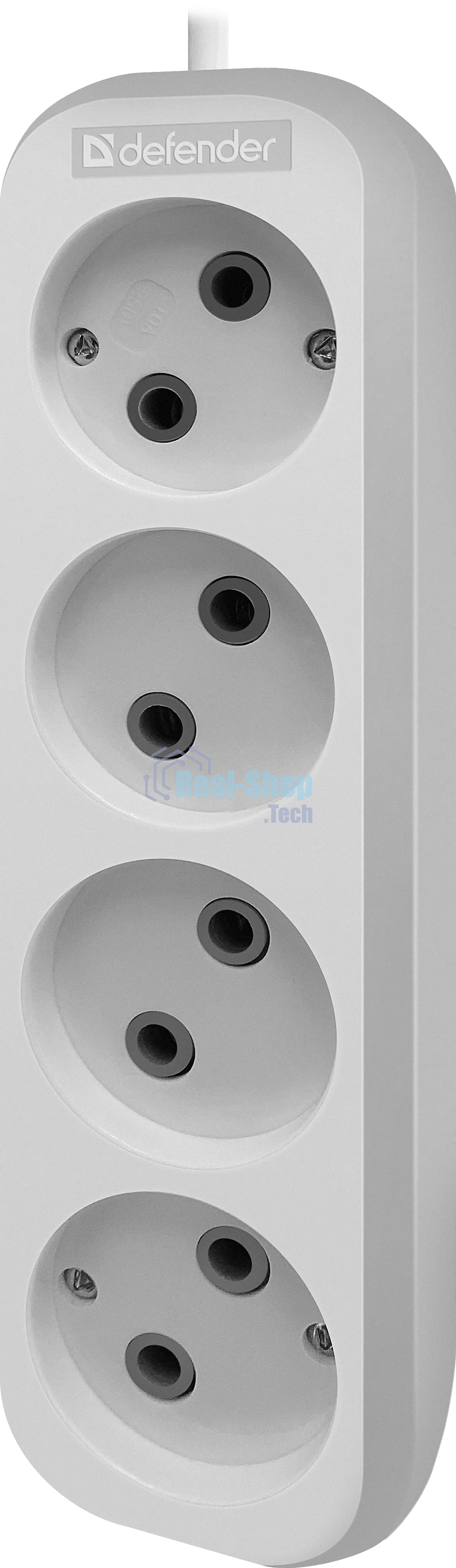 Удлинитель без заземления Defender B240 10 А, 7 м, без заземления