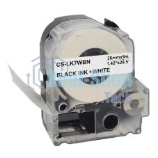 Картридж ленточный Cactus CS-LK7WBN черный шрифт, белый фон (36 мм, 9 м) для Epson LW1000P/Z700/Z900