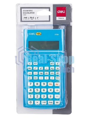 Калькулятор научный Deli E1710A/BLU синий 10+2-разр.