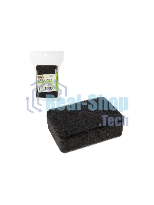 Губка для мытья посуды двухслойная прямоугольная KS-08 черный (107567)