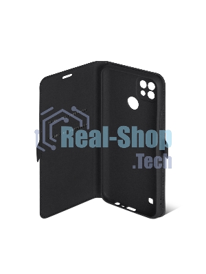 Чехол (флип-кейс) DF rmFlip-16, для Realme C21, черный df rmflip-16 (black)