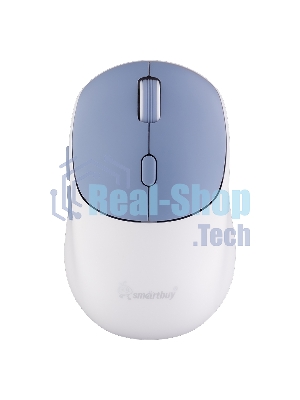 Комплект клавиатура+мышь Smartbuy 107AG беспроводной, USB, 1200 DPI, бело-голубой