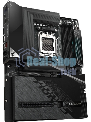 Материнская плата Gigabyte X870 AORUS STEALTH, AM5, AMD X870, 4xDDR5, 2xSATA, 4xM.2, 1xPCIe 5.0 x16, 1xPCIe 4.0 x16, 1xHDMI, 1x5Gb LAN, Wi-Fi 7, Bluetooth 5.4, 2xUSB-C 40Gbps (USB4), 1xUSB-C 10Gbps, 4xUSB-A 10Gbps, 4xUSB-A 5Gbps, 4xUSB-A 2.0, 3x3.5 мм + S/PDIF оптический, 7.1, ATX