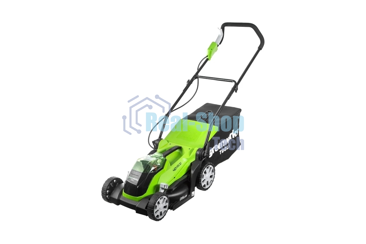 Газонокосилка аккумуляторная GreenWorks G40LM35, 40V, 35 см, без АКБ и ЗУ