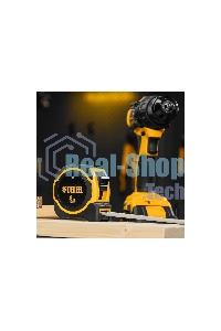 Рулетка Denzel 8м х 25мм, двухкомп. корпус, магнитный обрезиненный зацеп