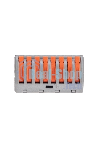 Универсальная клемма Rexant СМК 222-418, 8-проводная серая 0,08-2,5/4мм² (20 шт/уп)