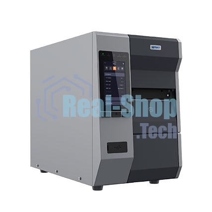 Принтер этикеток термотрансферный iDPRT iK4 Industrial 600 dpi, 152 мм/сек, USB, BlueTooth, Ethernet, RS232, USB Host, серый
