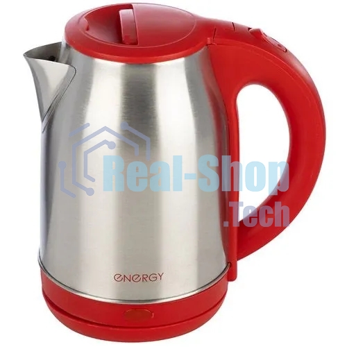 Чайник электрический ENERGY E-201 1,8 л, сталь, красный (164125)