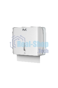 Диспенсер бумажных полотенец Puff-5145 белый, с замком, ABS-пластик