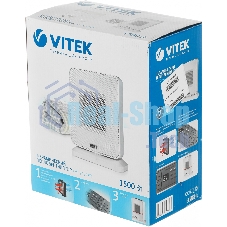 Тепловентилятор Vitek VT-2052, 1500Вт, белый 2052-vt-01