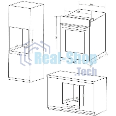 Шкаф духовой электрический Maunfeld EOEC516B2, встраиваемый