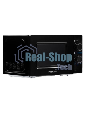 Микроволновая печь HOME HMM207BB черный, 20 л, 700 Вт, переключатели — поворотный механизм