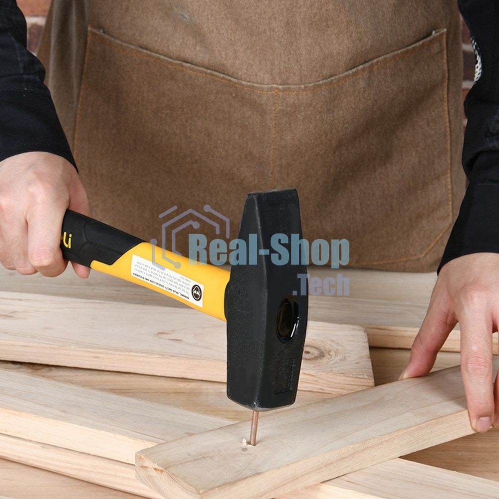 Слесарный молоток Deli DL442010 1000 гр Фиберглассовая рукоять