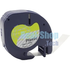 Картридж ленточный Cactus CS-LT-12267 черный шрифт, прозрачный фон (12 мм, 4 м) для Dymo Letra Tag LT-100H