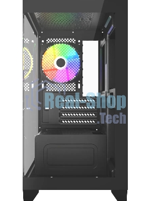 Компьютерный корпус Accord ACC-350-02B черный без БП mATX 1x120мм 1xUSB 2.0 1xUSB 3.0 1xUSB3.1 audio