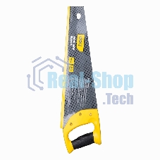 Ножовка по дереву Deli DL6840A 400мм Материал: 65Mn. Термообработанная поверхность. Шлифовка зубов с 3-х сторон. Литая ручка из двухкомпонентного противоударного пластика.