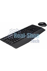 Комплект клавиатура+мышь Logitech MK345 беспроводной, USB, 1000 DPI, чёрный/серый