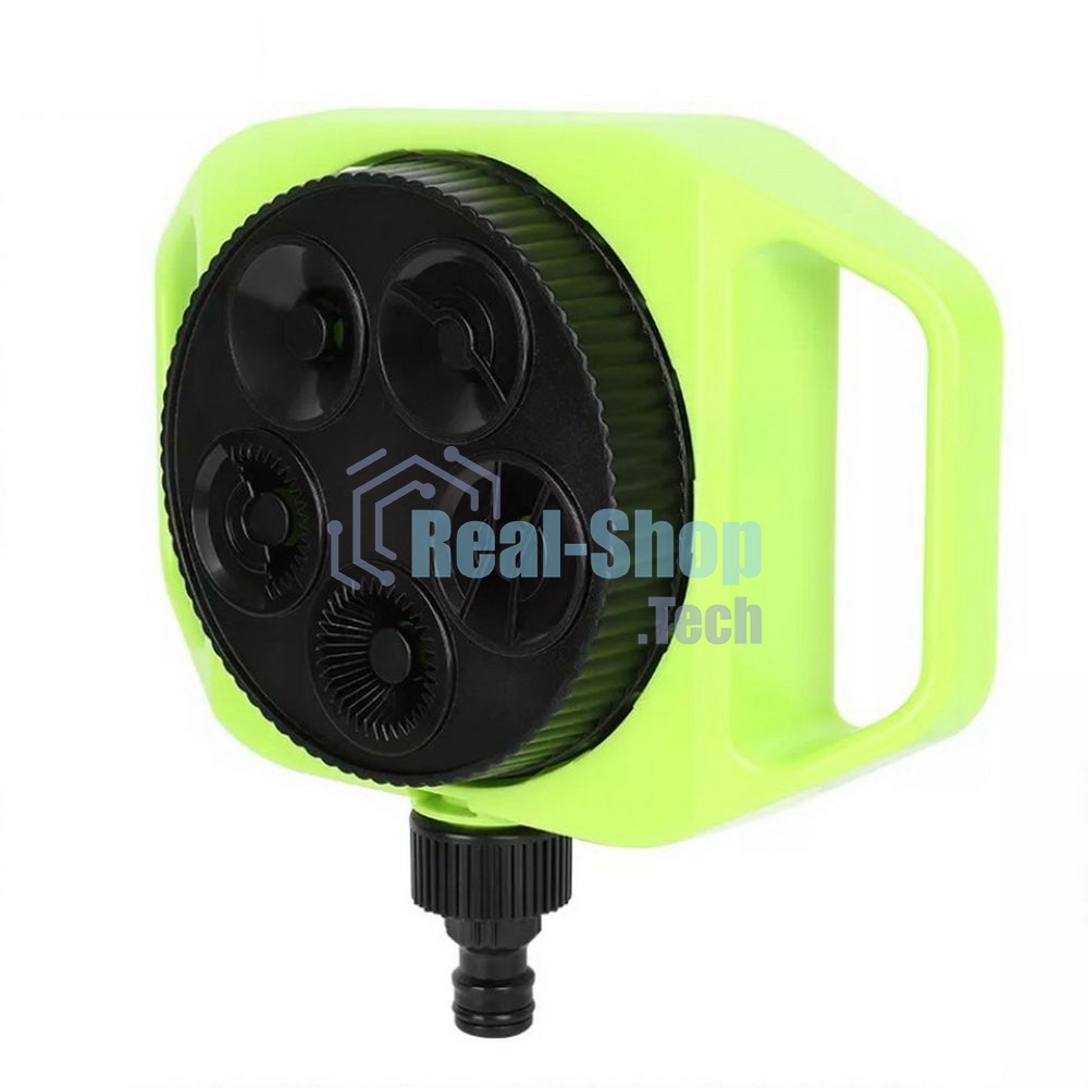 Дождеватель-разбрызгиватель круговой 5-ти позиционный Deli DL581300 5 режимов распыления, площадь орошения до 310кв.м, диаметр шланга 3/4