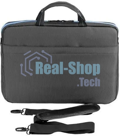 Сумка для ноутбука Сумка Continent CC-205Gb,(нейлон, серый, с голубой отстрочкой, 15,6'')