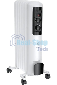 Обогреватель масляный Royal Clima Guarda ROR-GU7-1500M, с терморегулятором, 1500Вт, 6 секций, 3 режима, белый/серый