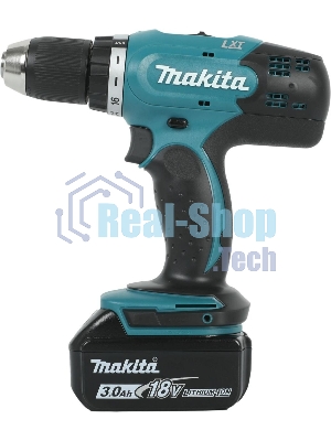 Дрель-шуруповерт Makita DDF453RFE, 18 В, 3 Ач, 42 Нм, щеточный
