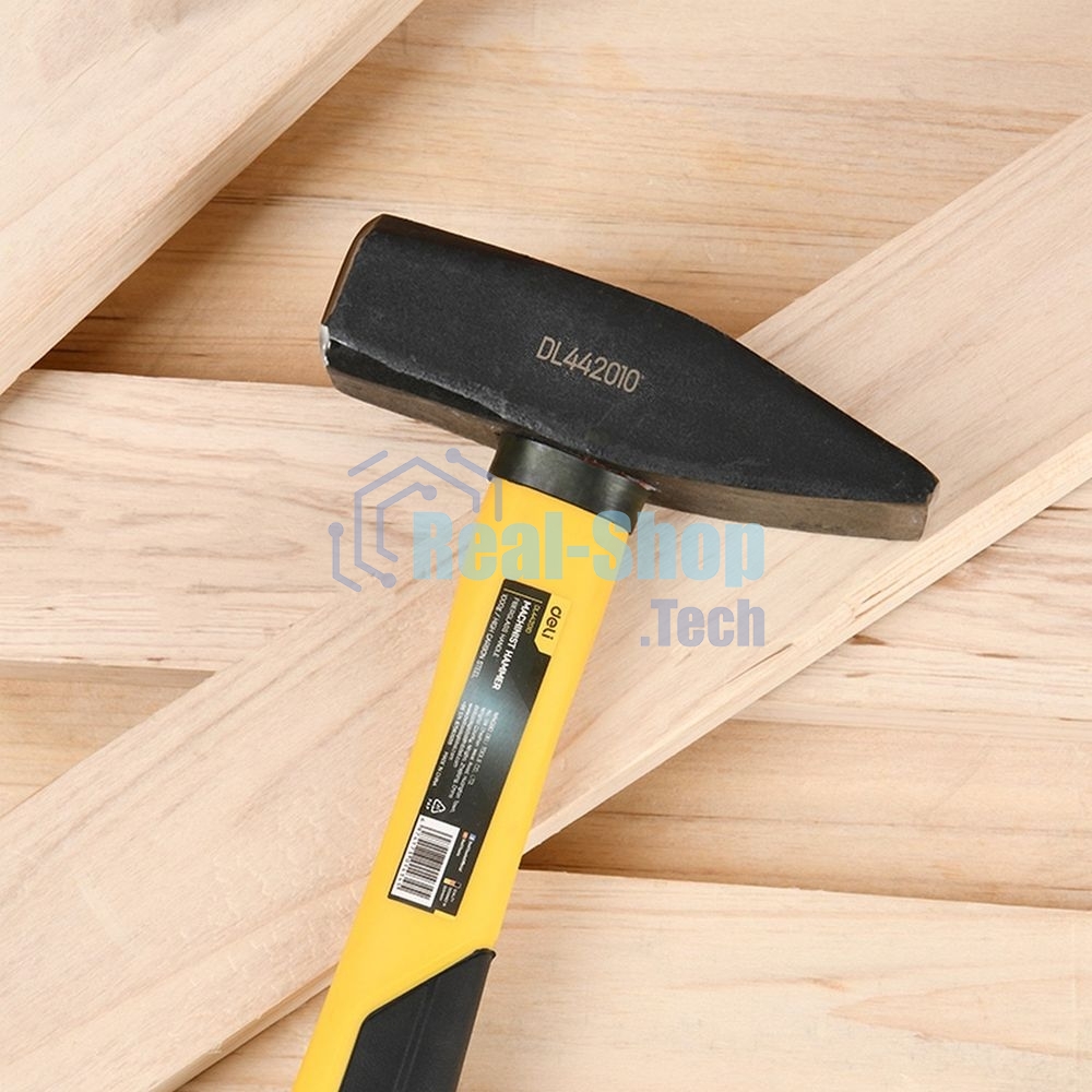 Слесарный молоток Deli DL442010 1000 гр Фиберглассовая рукоять
