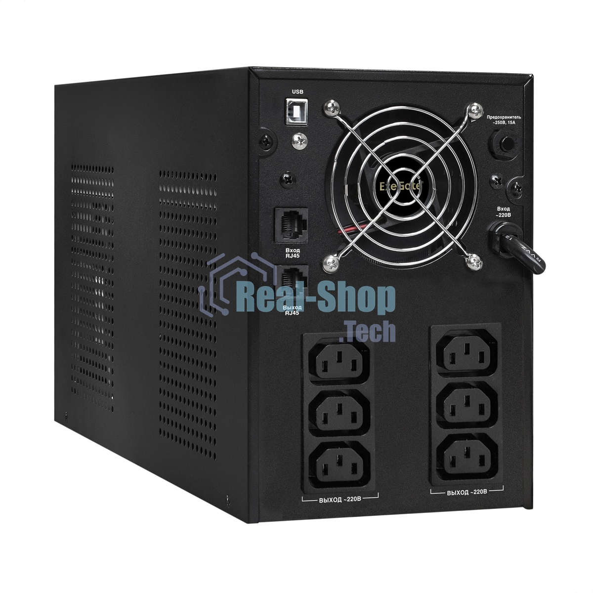 Источник бесперебойного питания ExeGate EP287659RUS SpecialPro Smart LLB-3000.LCD.AVR.C13.RJ.USB 3000VA/1800W, LCD, AVR, 6*IEC-C13, RJ45/11, USB, черный