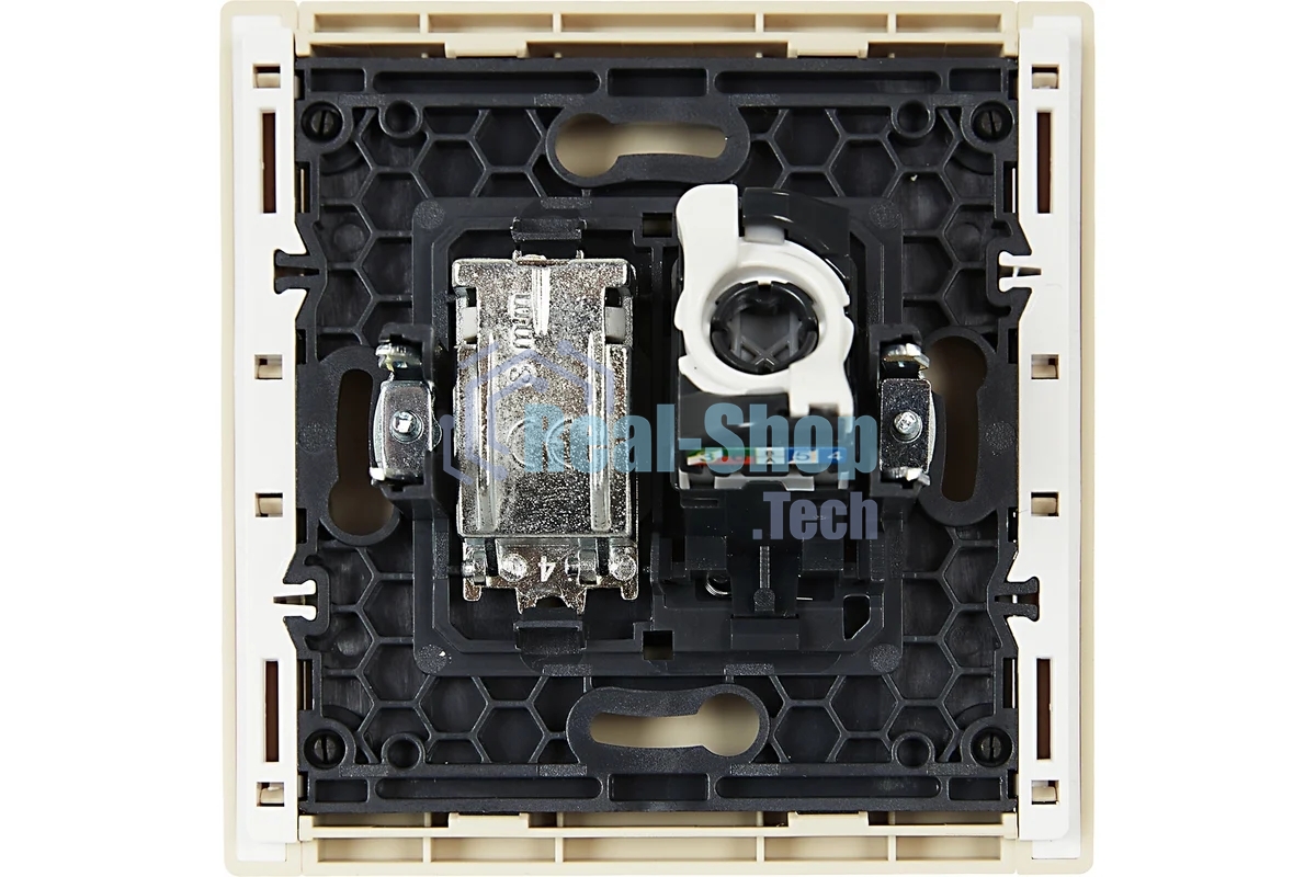 Розетка двойная TV+RJ45 кат.5E IEK FORTE&PIANO FP436 ваниль