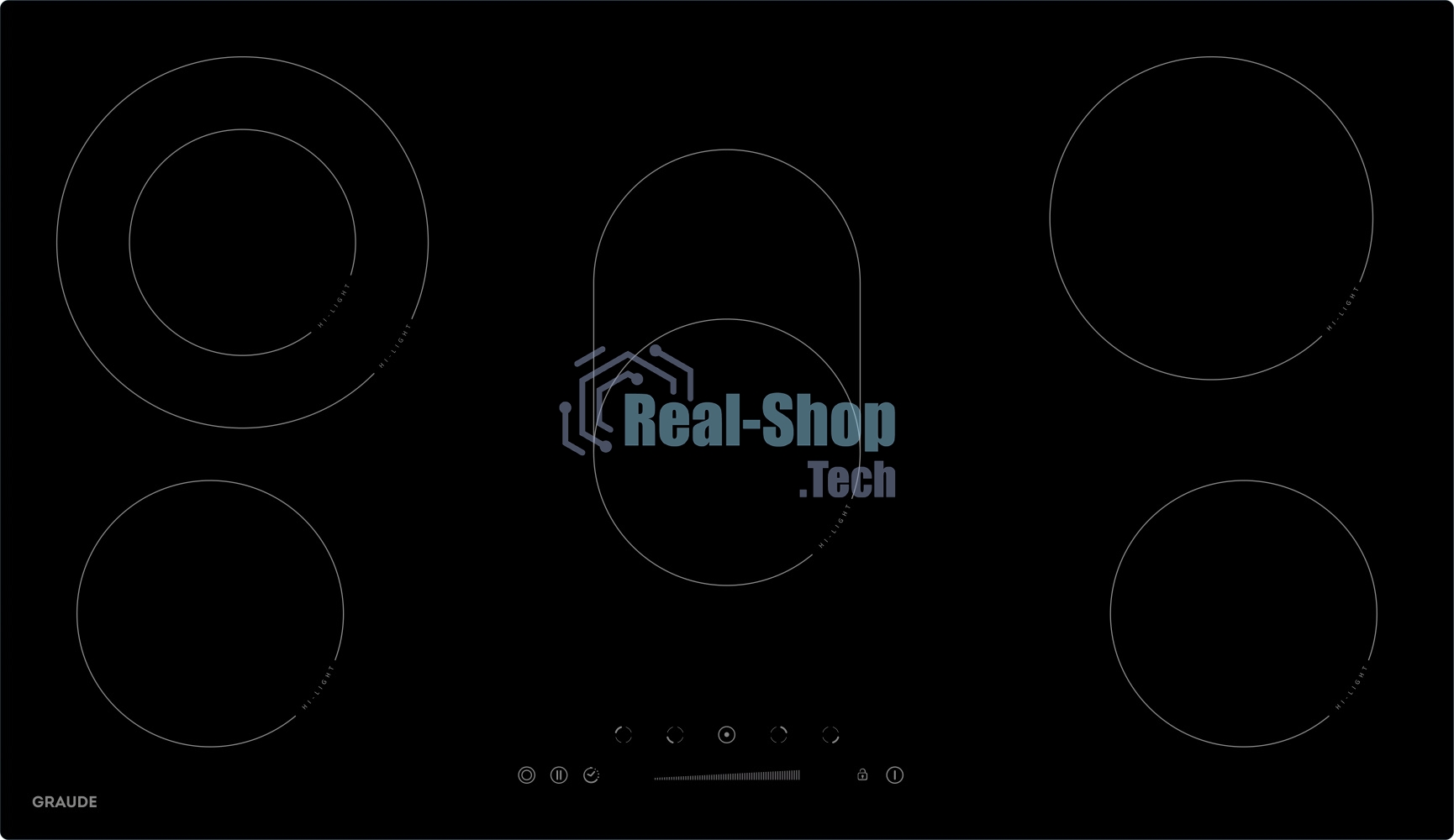 Электрическая варочная панель Graude EK 90.0 S независимая, черный