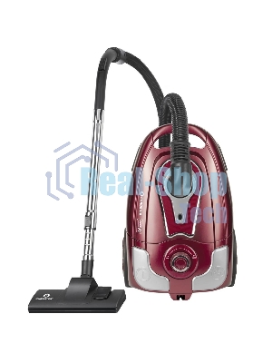 Пылесос Eurostek EVC-3514 бордовый, 500/2800 Вт, уборка сухая, пылесборник мешок, 3,5 л