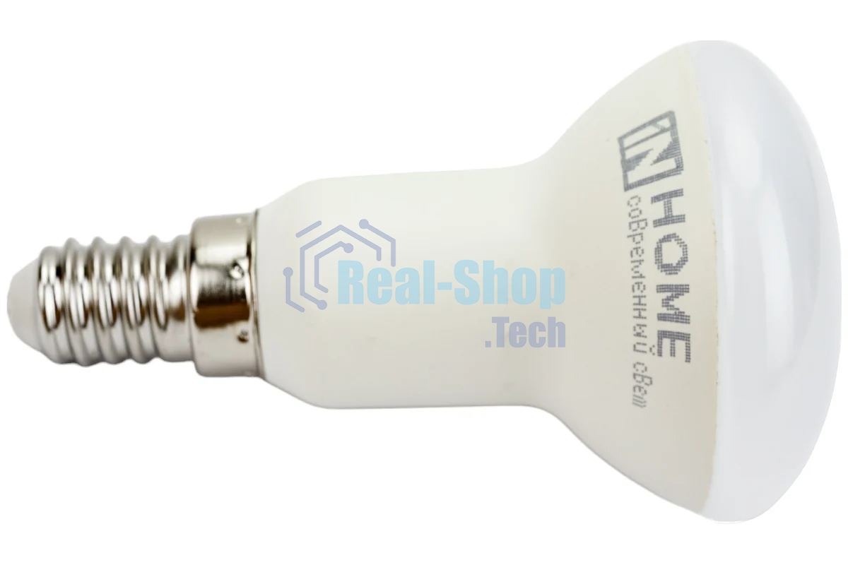 Лампа светодиодная IN HOME LED-R50-VC (4690612024264) 6 Вт 4000К нейтр. белый E14 525лм 230В