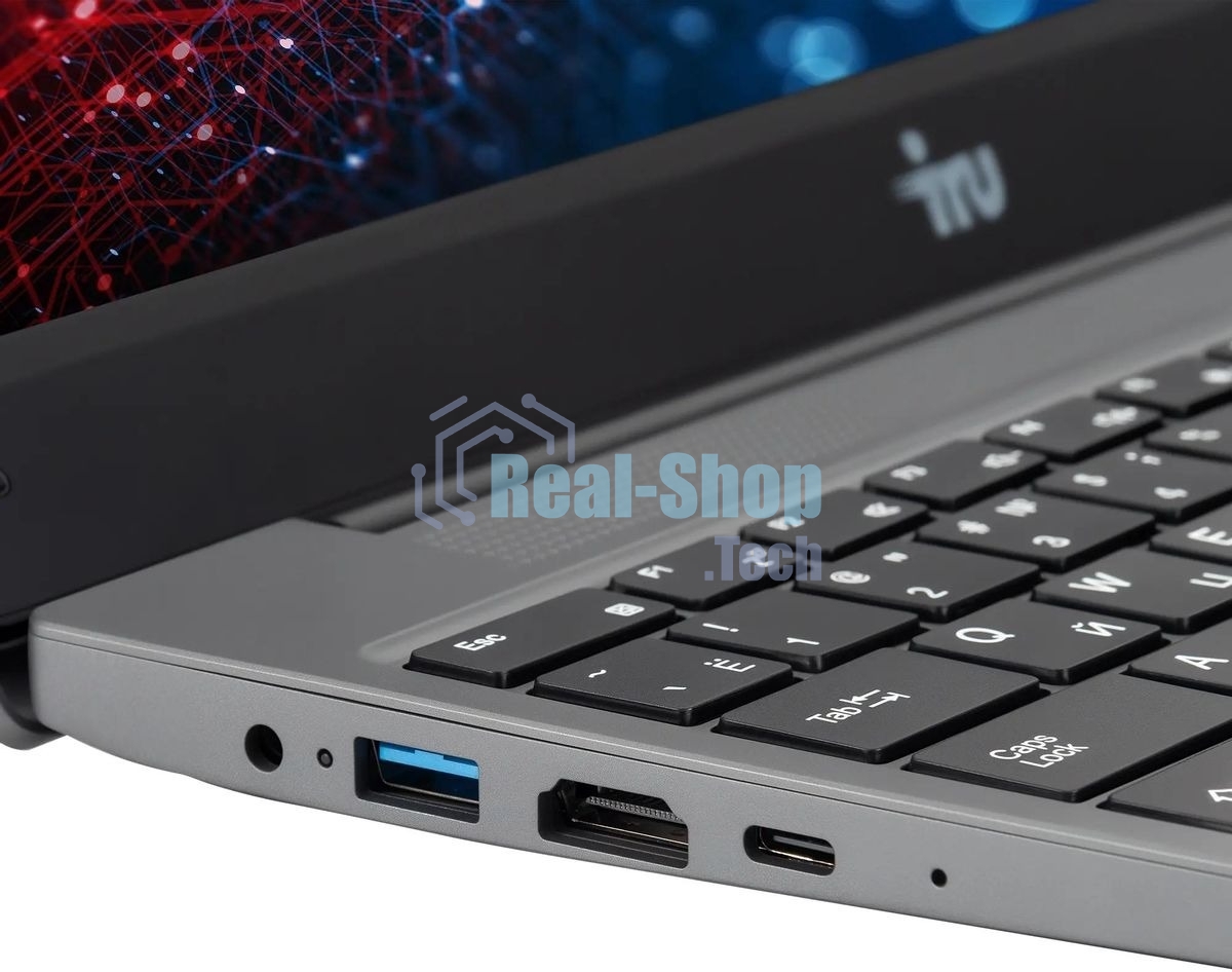Ноутбук IRU Tactio 14RLH серый Ryzen 5 7430U 16Gb SSD 512Gb AMD Radeon Graphics 14