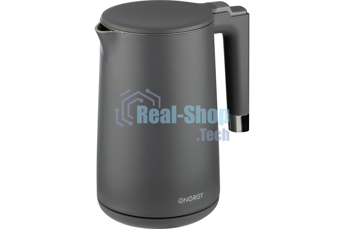 Чайник электрический ENERGY E-215 (1,7 л), серый (164157)