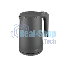 Чайник электрический ENERGY E-215 (1,7 л), серый (164157)