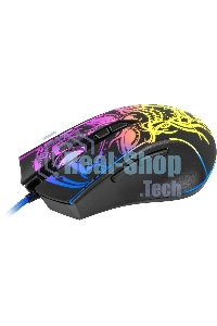 Мышь проводная Defender Bulletstorm GM-928 черный, 7200 dpi, USB, кнопки - 7