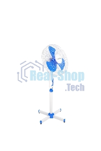 Вентилятор напольный Maxvi FS1645 white-blue